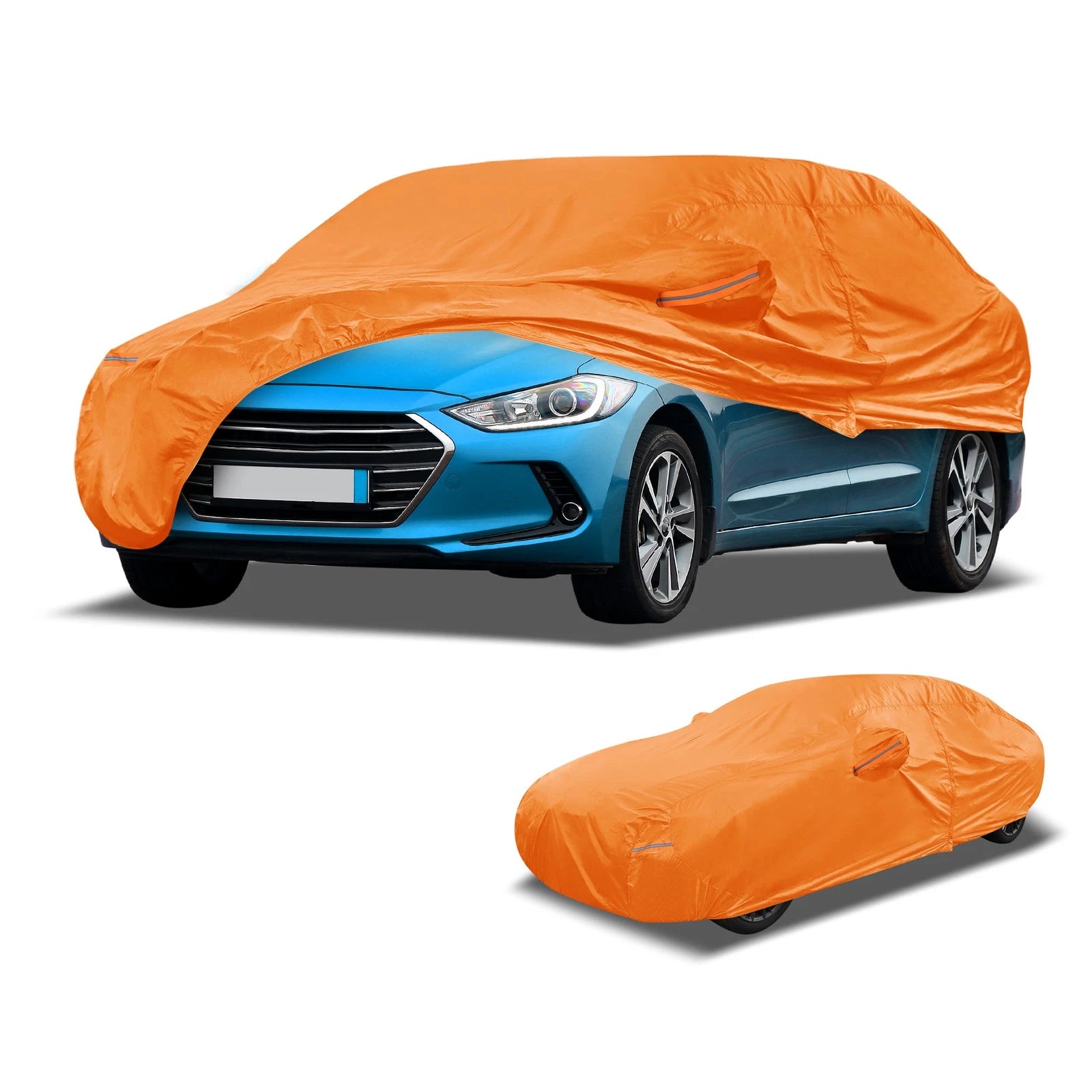 Waterproof Car Cover for Hyundai Elantra (210D-PU, Orange)