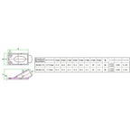 Rectangular Marine Hand Rail Base 316 Stainless Steel for 22mm 25mm Pipe Rails