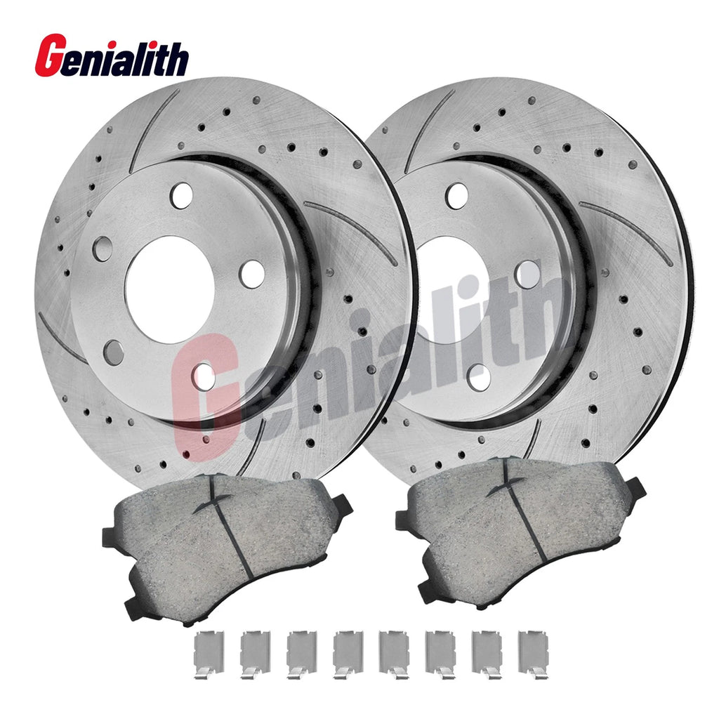 Front Disc Brake Rotors Pads for Jeep Wrangler (2007–2018)