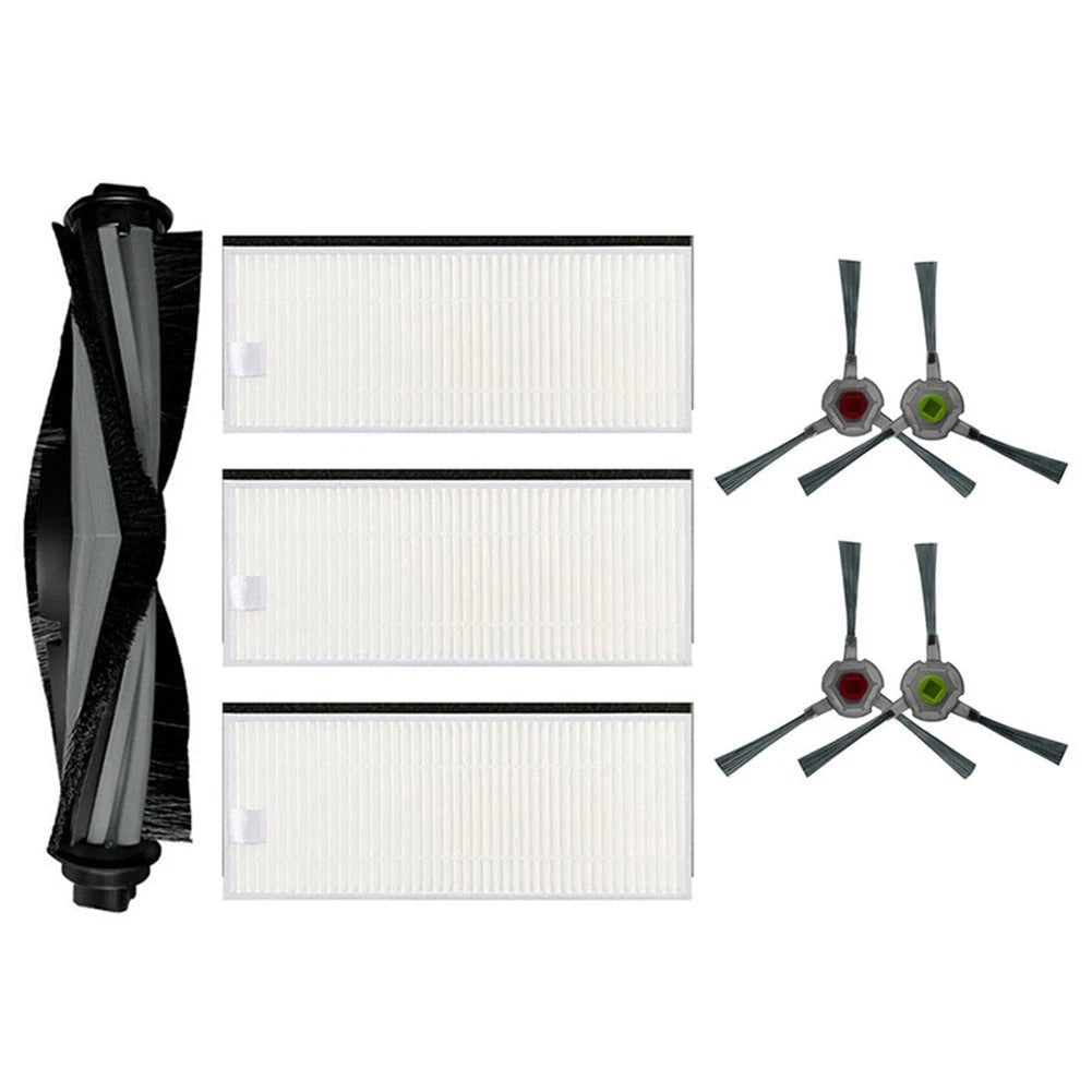 Robot Filters + Main Brush & Side Brushes for Ecovacs DEEBOT U2