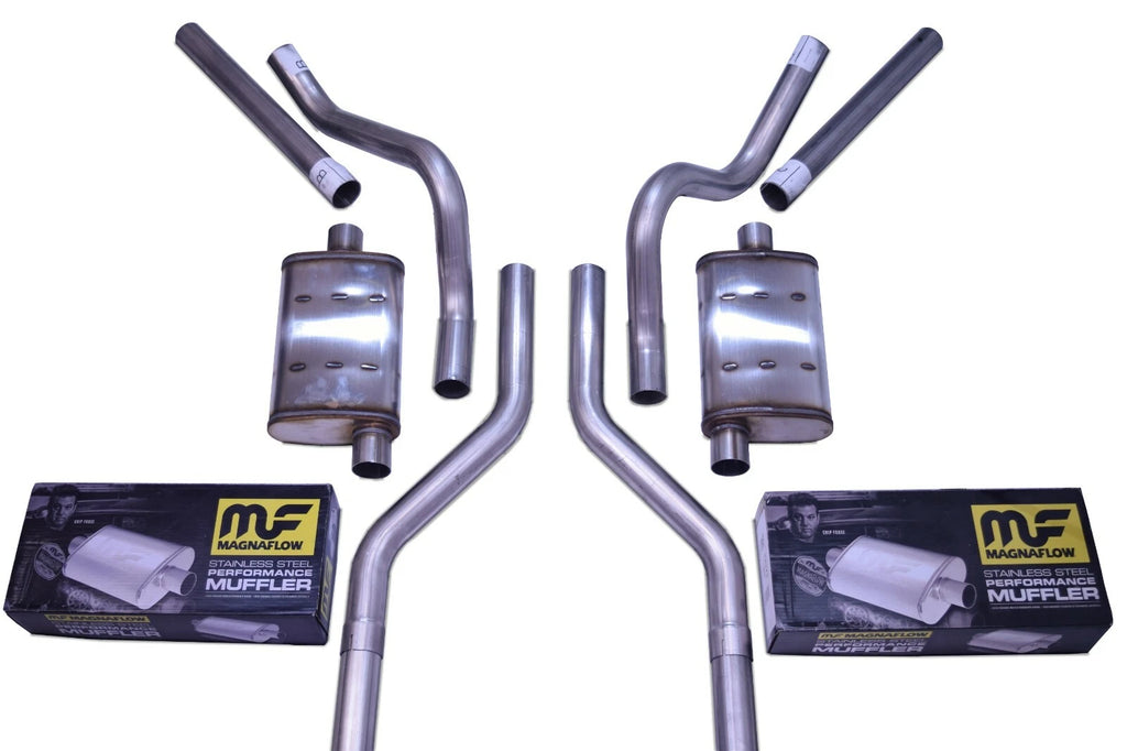 Dual Exhaust Kit for Suburban Yukon (1969–1972) 2.5" Mandrel Bend