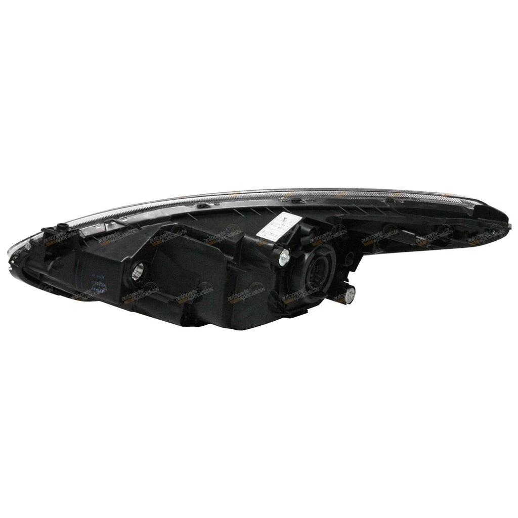 LH+RH  Black Headlights for Mazda 2 (2007 - 2014)