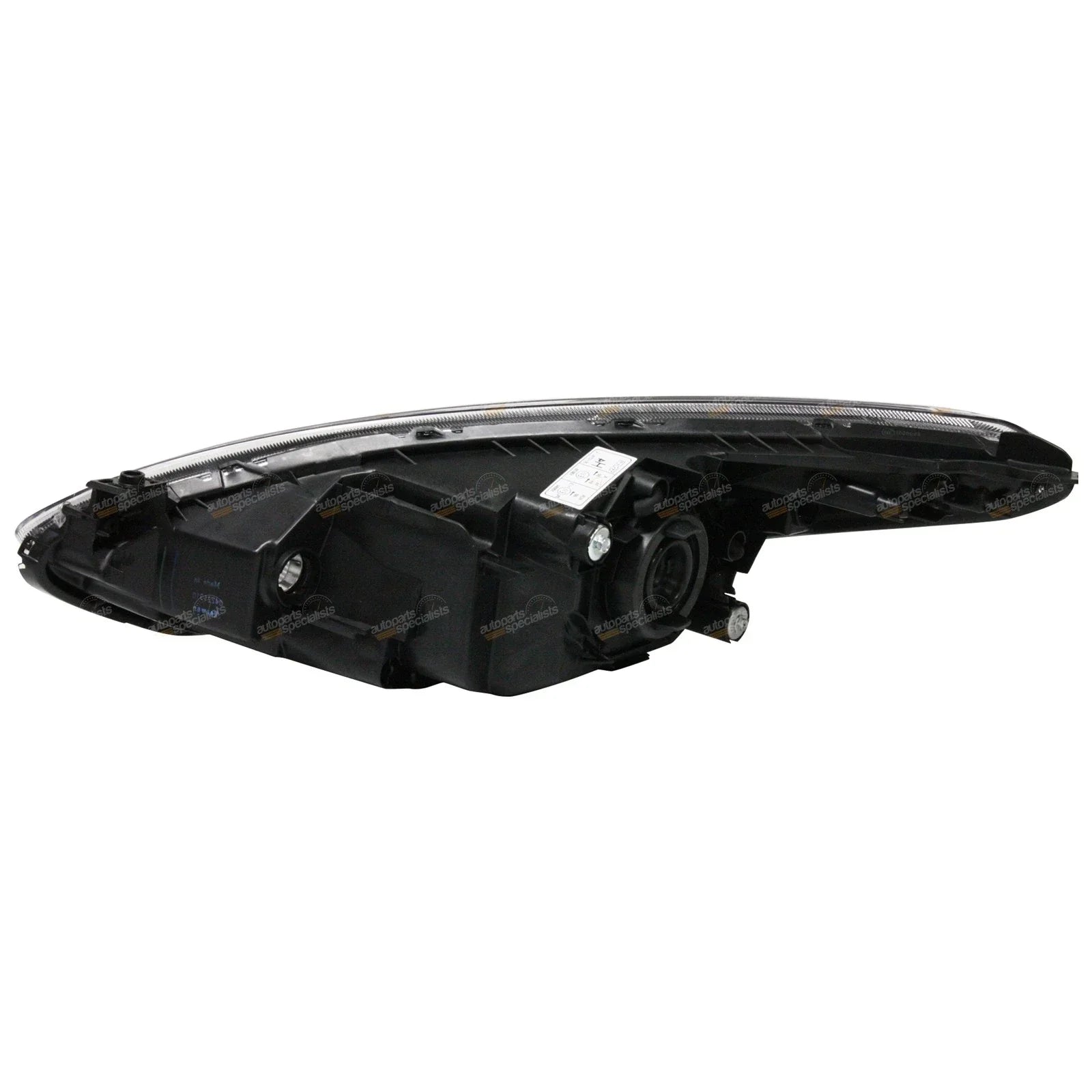 LH+RH  Black Headlights for Mazda 2 (2007 - 2014)