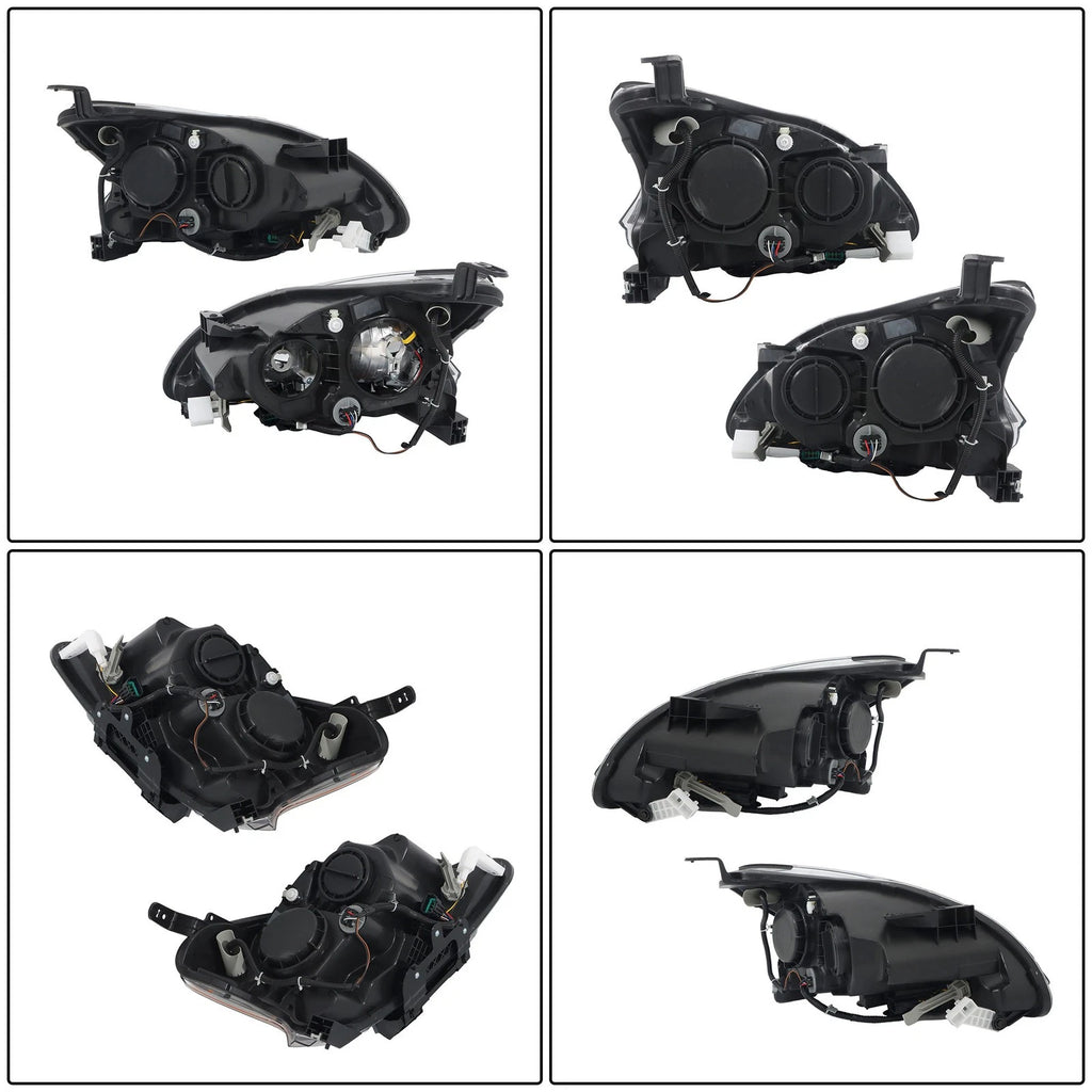Set of 2 Headlight Assemblies for Nissan Sentra (2013–2015) LED DRL
