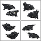 Set of 2 Headlight Assemblies for Nissan Sentra (2013–2015) LED DRL