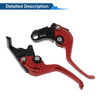 Adjustable Short Brake Clutch Lever Set for Honda Monkey 125 (2019–2024) Red