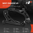 2X Front Lower Control Arm with Ball Joint for Honda Fit (2015-2020)