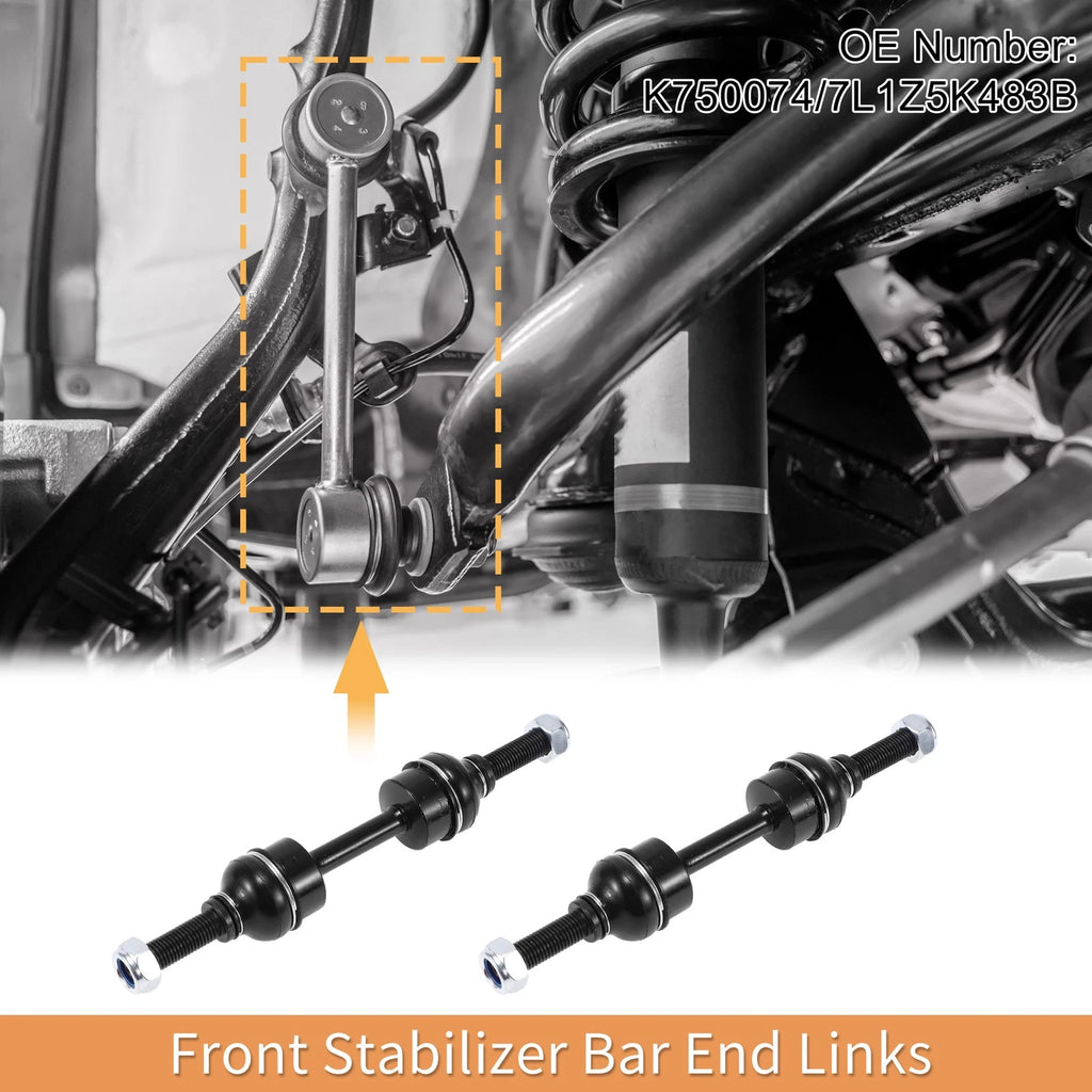 Set of 2 Front Stabiliser Sway Bar Links with Bushing for Ford F-150 (No.K750074)