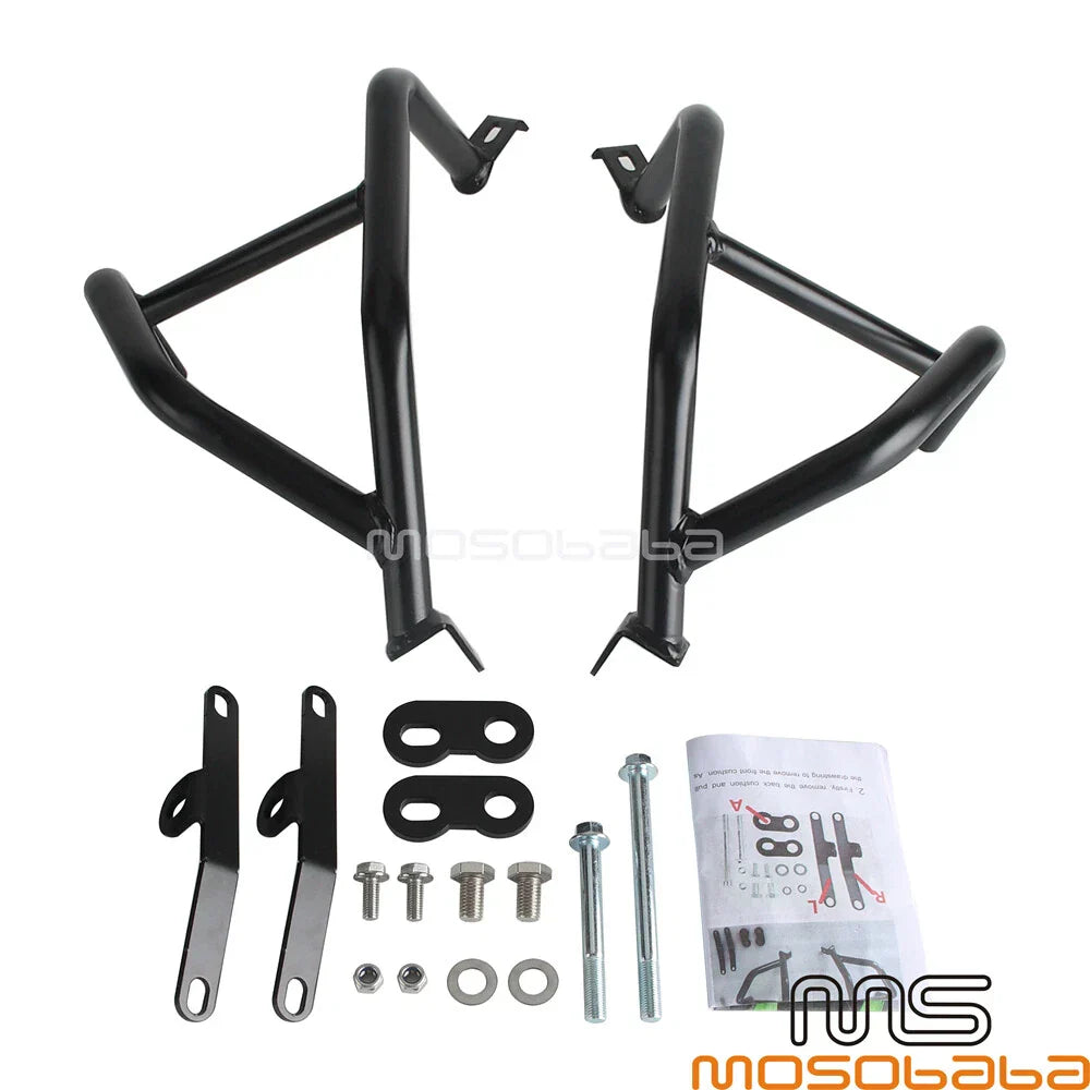 Black Engine Guard Crash Bar Protector for Kawasaki Ninja 250 400 (2018)