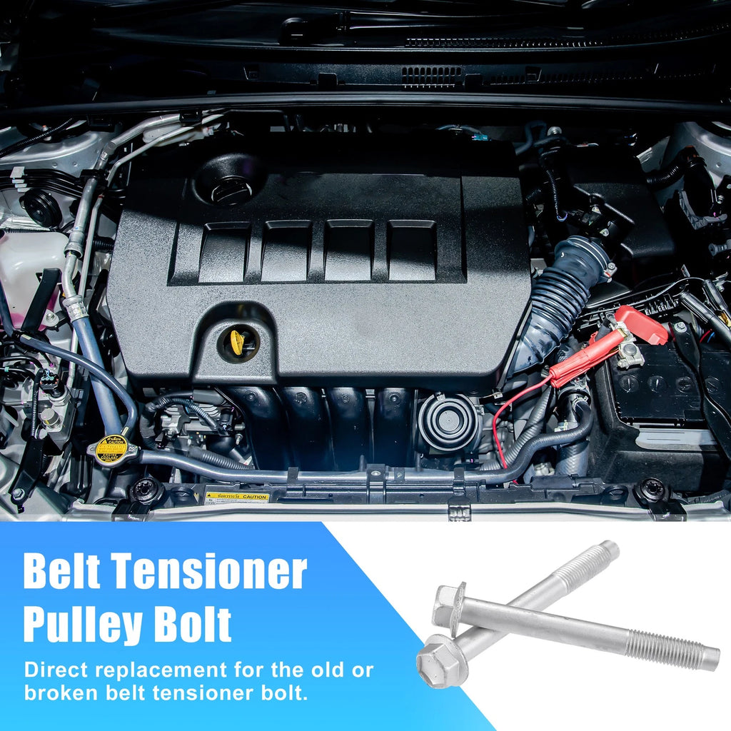 2X M12x1.5mm Pulley Tensioner Bolts for Toyota Corolla (1998–2008)