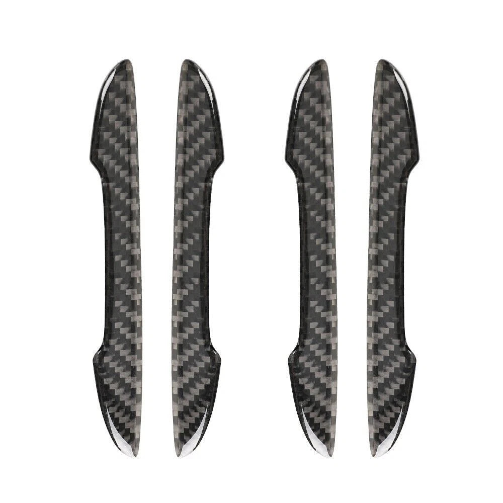 Universal Black Carbon Fiber Side Door Edge Protection Trim Guards