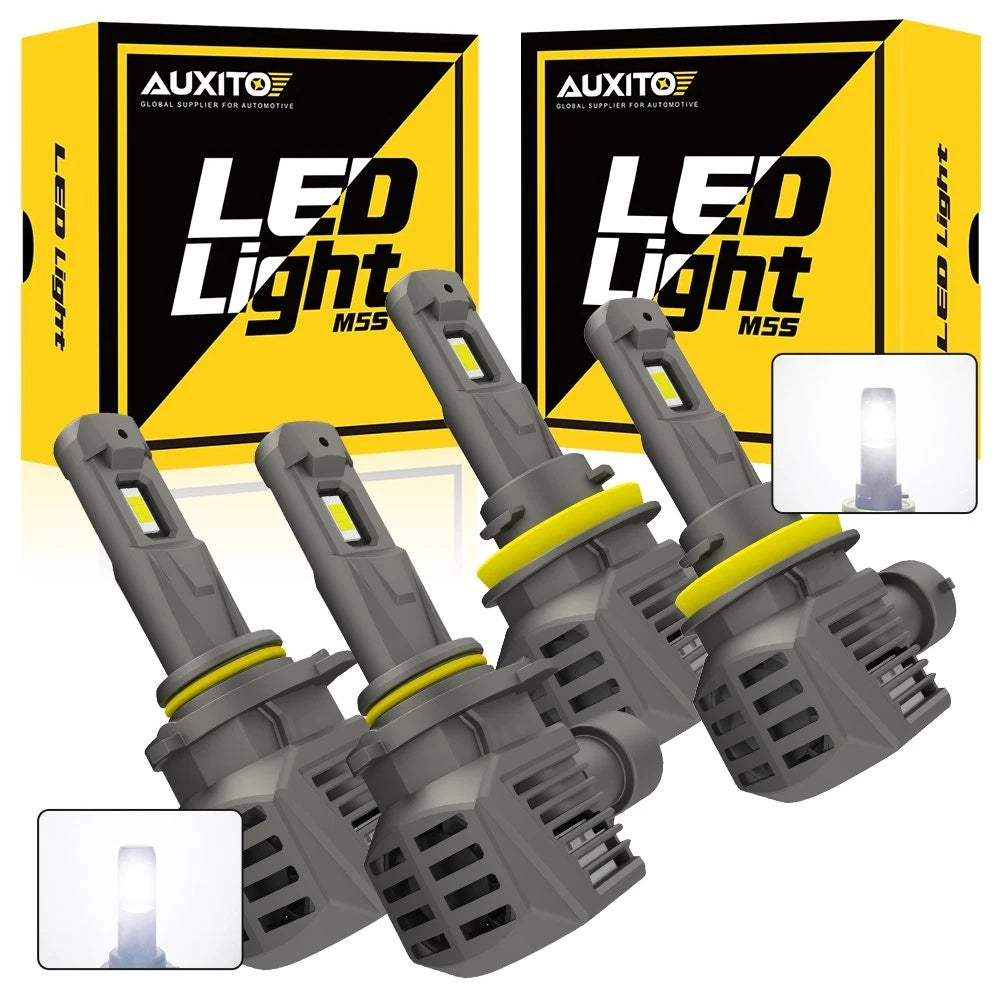 4X 9005 + H11 LED Headlight Bulbs for RAM 1500 2500 (2011–2017)