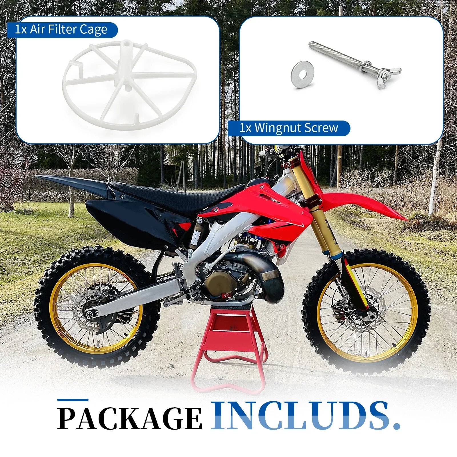 Air Filter Cage Element Holder for Honda CR125R (2002–2007)