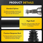 CV Axle Rear Right for Buick Enclave, Chevrolet Traverse, GMC Acadia (2012–2017)
