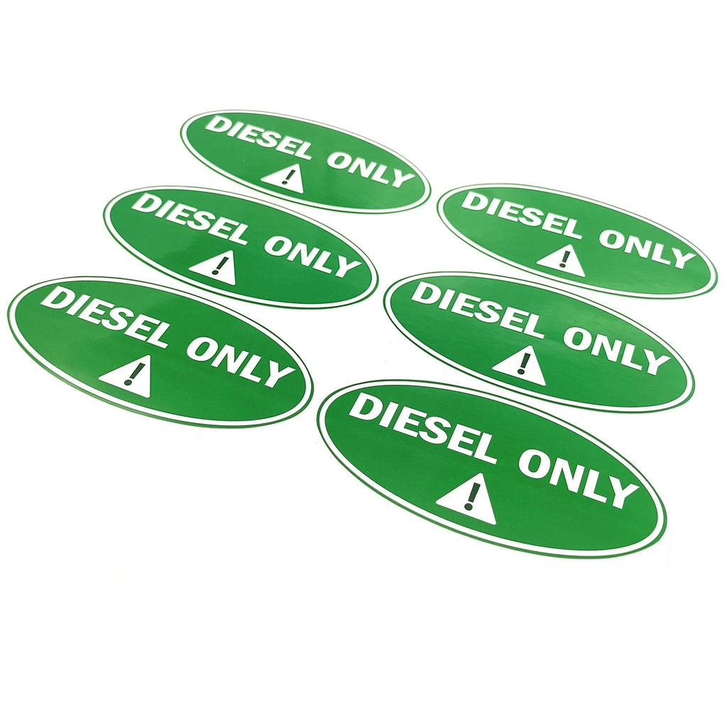 6Pcs Diesel Only Sticker for