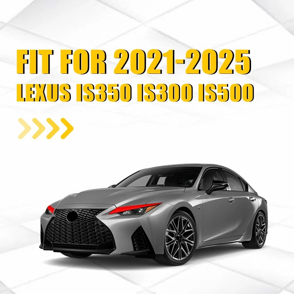 Red Headlight DRL Tint Overlay for Lexus IS (2021â2025)