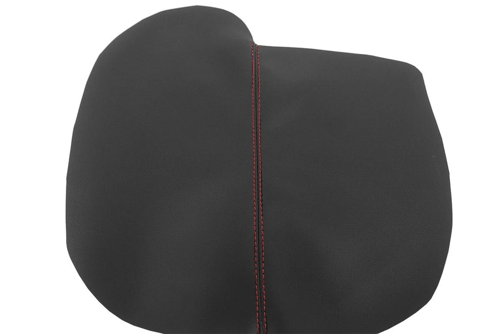 Leather Synthetic Console Armrest Cover for Honda Accord (2013–2017) Black Red Stitch