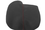 Leather Synthetic Console Armrest Cover for Honda Accord (2013–2017) Black Red Stitch