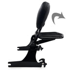 Adjustable Backrest Sissy Bar w/ Luggage Rack for Harley Dyna (2006–Present)
