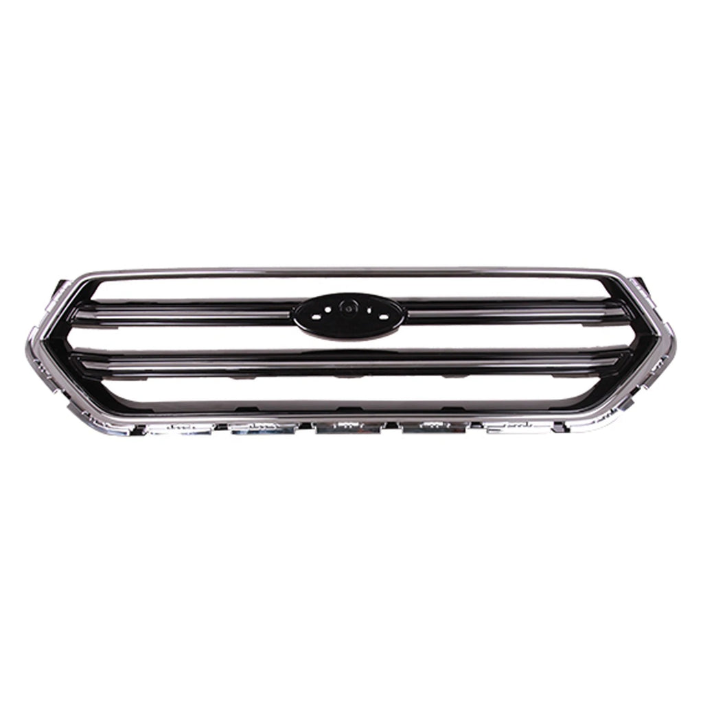 Replacement Black Chrome/Gloss ABS Plastic Front Grille (See Compatible Chart)