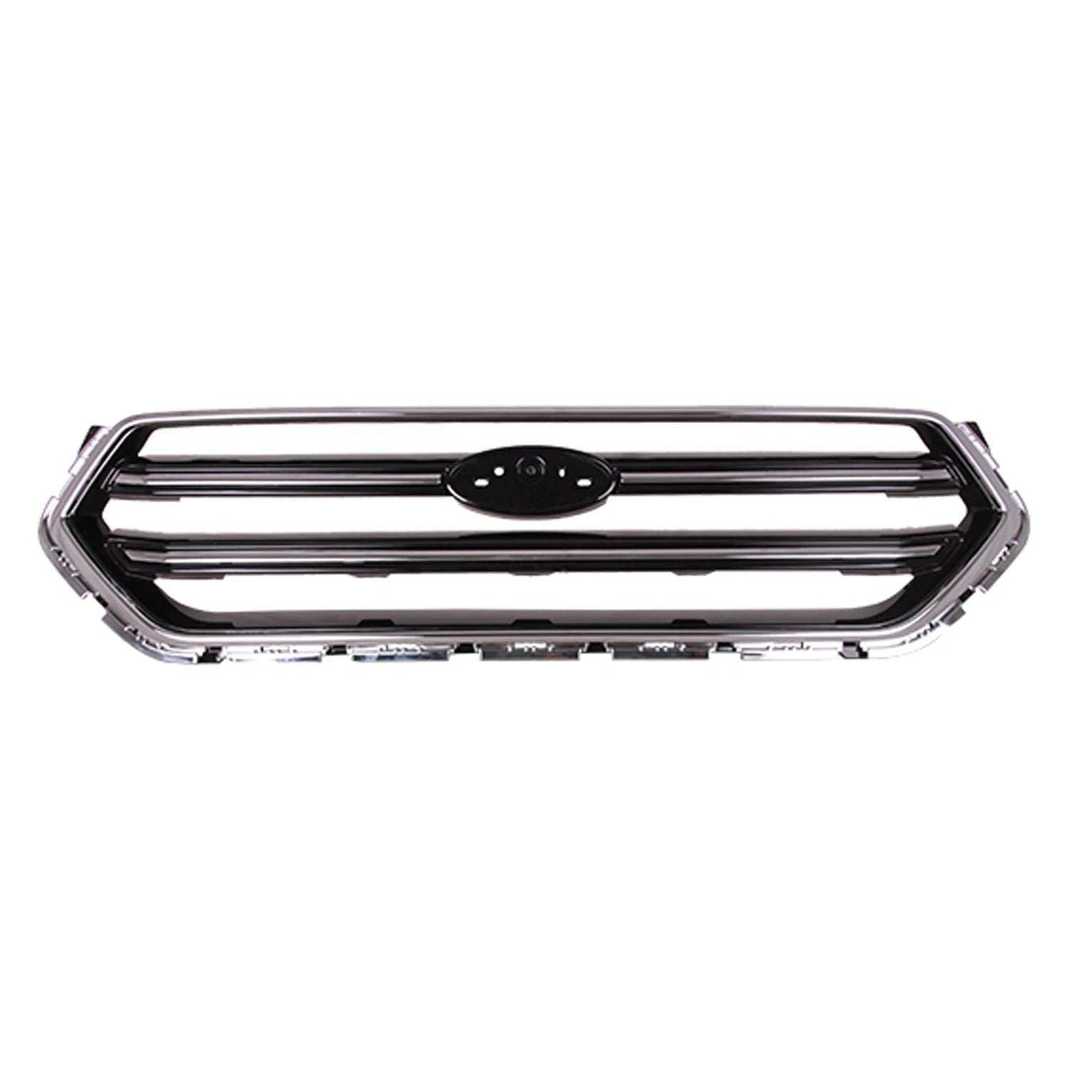 Replacement Black Chrome/Gloss ABS Plastic Front Grille (See Compatible Chart)