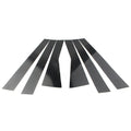 6 x Black Door Trim Pillar Post Covers for Subaru Forester (2019-2021)