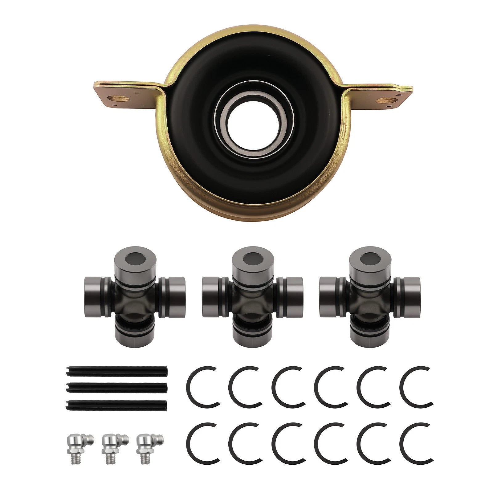 Propshaft Bearing Carrier & U-Joints for Polaris RZR S 900 1000 XP (2014–2020)