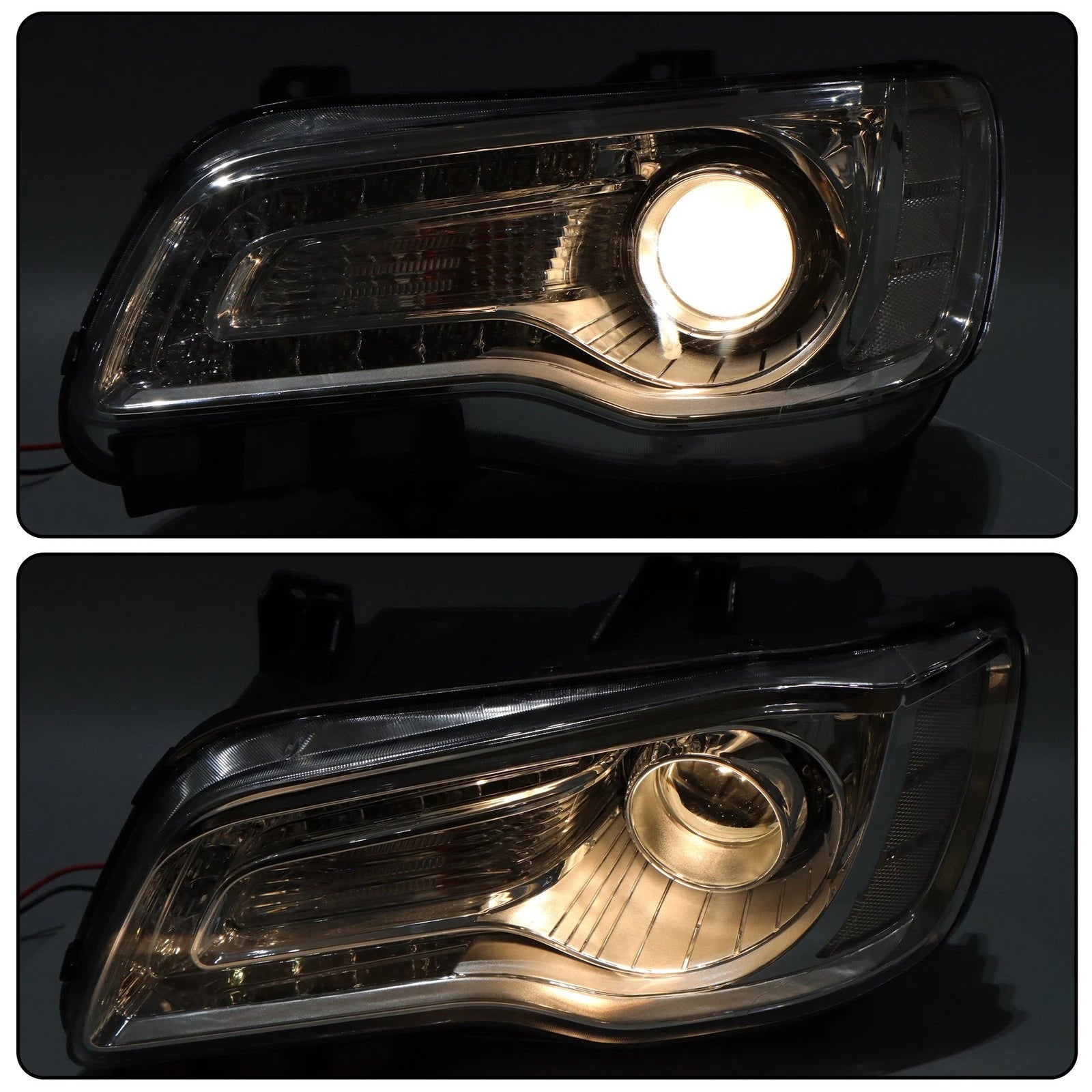 Halogen Headlights for Chrysler 300 (2018-2023) LH + RH Set