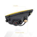 Right Side Headlight for Nissan Sentra (2020–2022) Chrome Housing Amber Corner