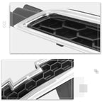 Honeycomb Mesh Upper Grille for Chevy Cruze (2011–2014) w/Badge Slot, Chrome Moulding