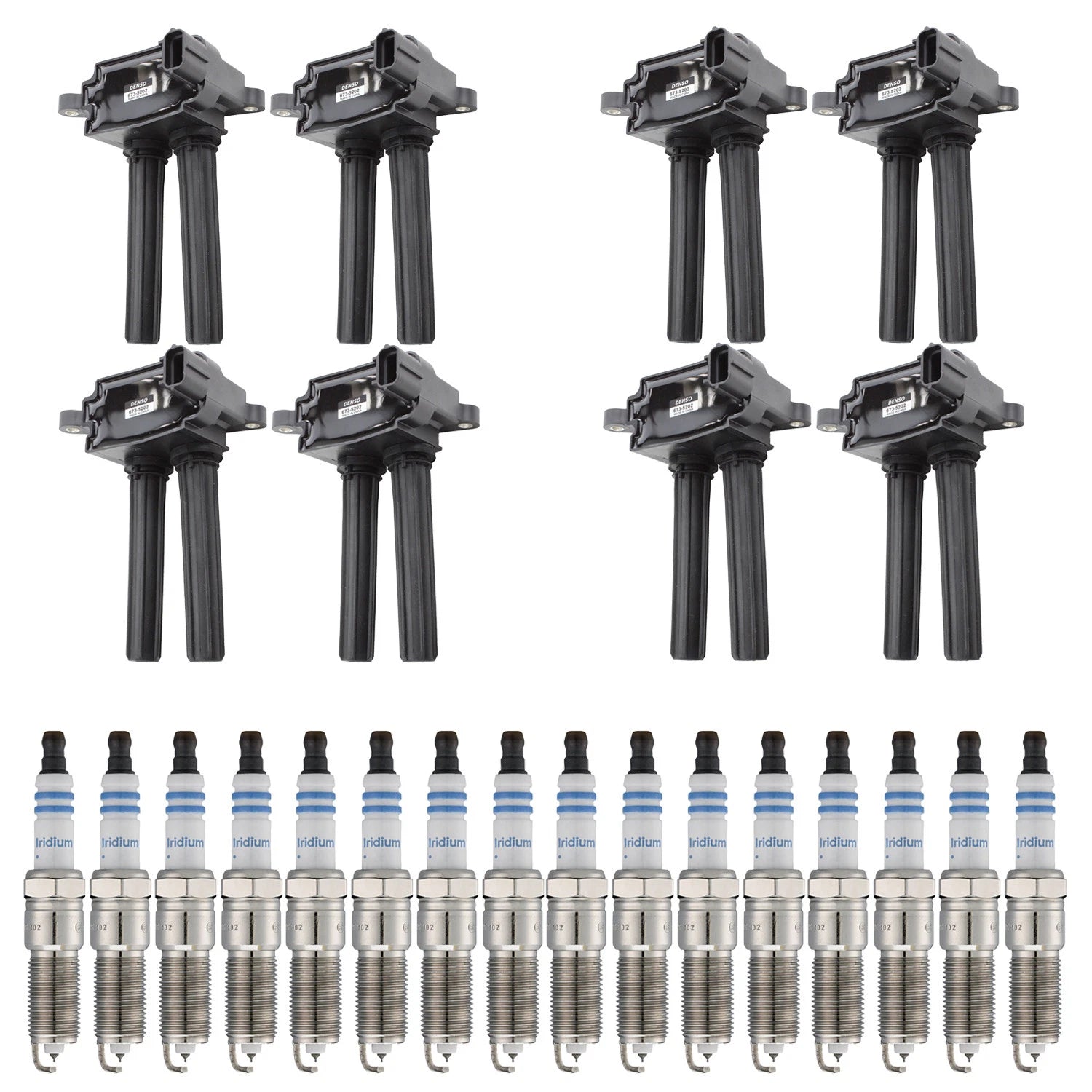 Set of 8 Ignition Coils & 16 Spark Plugs for Ram 1500 2500 5.7 V8