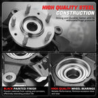 Front Passenger Right Loaded Wheel Bearing Knuckle for Mazda CX-7, CX-9 (2007–2015)