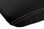 Leather Console Lid Armrest Cover for Honda Pilot (2003–2008) Beige Stitch
