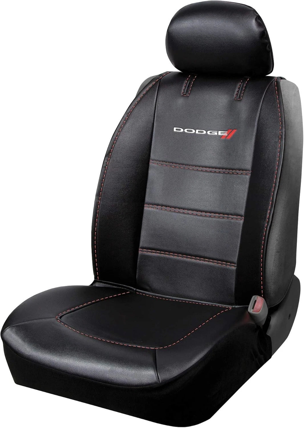 Seat Cover for Dodge Deluxe - Embroidered Logo, High Contrast Stitching