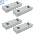 Set of 4 Reversible Aluminum Soft Jaws for 6" Vises (6" × 2" × 1")