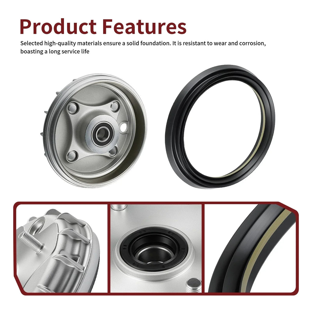 Front Brake Drum Hub & Seal for Honda Rancher 350 TM/TE (2000–2006)
