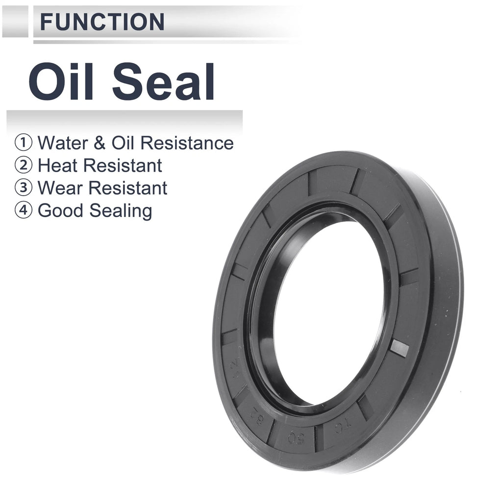 Set of 5 Oil Seal Rotary Shaft Seal Nitrile Rubber 50x82x12mm
