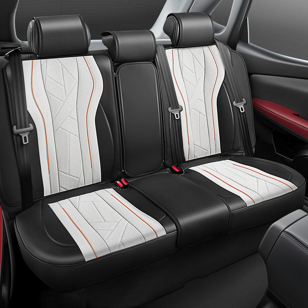 Set of 4 Universal Touring Series Seat Covers for Car Grey/Black