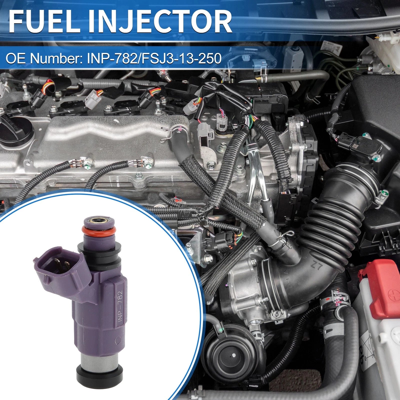 Fuel Injector No.FSJ3-13-250 for Mazda Protege 2.0 (2001–2003)