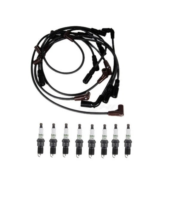 Ignition Wire Set & 8 ACDelco .060" Spark Plugs for Chevy GMC 5.7 V8