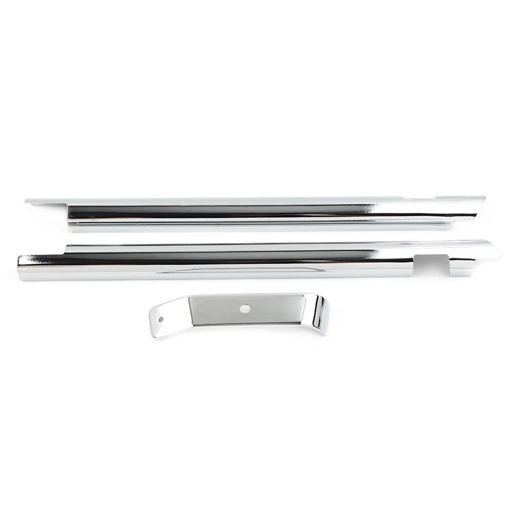 Chrome Frame Down Tube Covers Accent Trim for Harley Softail Twin Cam (2000–2006)