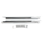 Chrome Frame Down Tube Covers Accent Trim for Harley Softail Twin Cam (2000–2006)