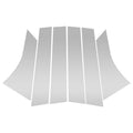 Set of 6 Door Pillar Window Trim for Ford Focus (2012–2019) Silver Tone