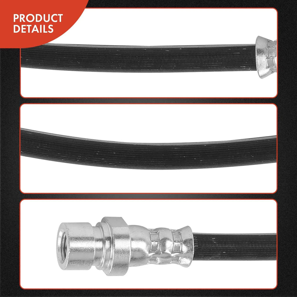 2X Rear Brake Hydraulic Hose for Mitsubishi Outlander (2005–2006)