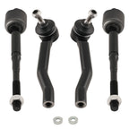 Set of 2 Front Inner Outer Tie Rods for Nissan Sentra (2013–2019)