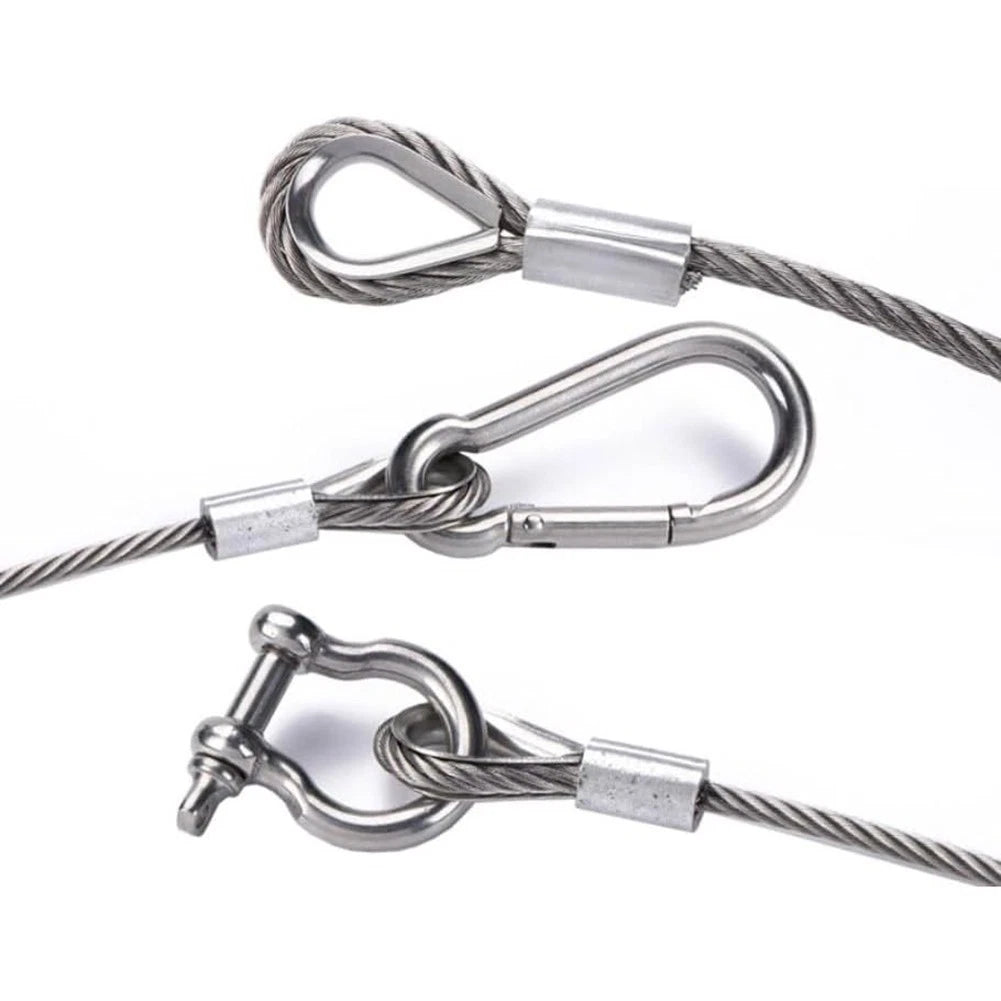 8pcs Heart Shaped Sleeve Rings for Ship Hoisting Wire Rope Cable Joints