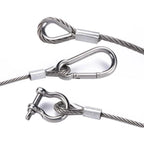 8pcs Heart Shaped Sleeve Rings for Ship Hoisting Wire Rope Cable Joints