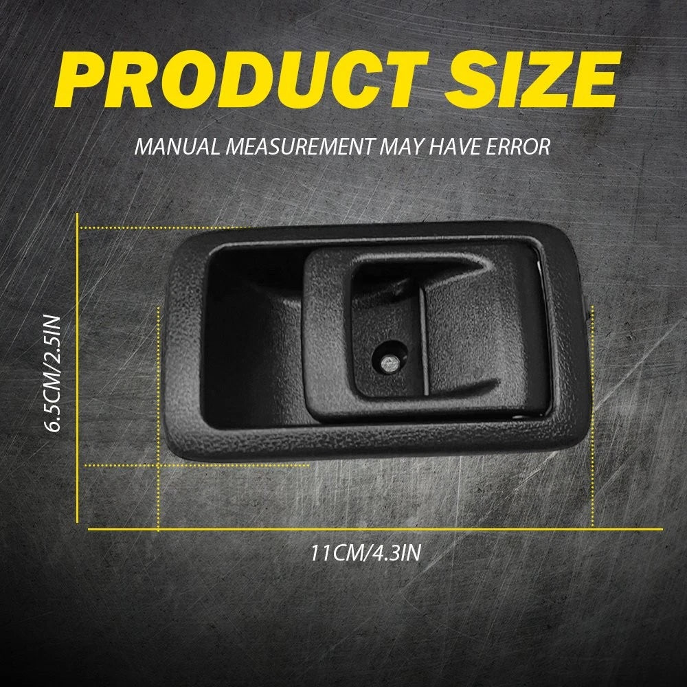 2X Black Interior Inner Door Handles for Toyota 4Runner Tacoma (1996–2004)