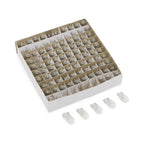 Set of 100 194 Clear Wedge Instrument Panel Light Bulbs 12V 3W
