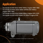 Starter Motor for Honda GL1100I Interstate (1980–1983) 12V Silver